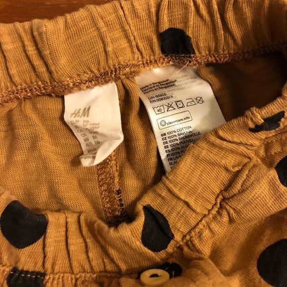 H&M Slub Jersey Brown and Polka Dot Set - Picture 3 of 5